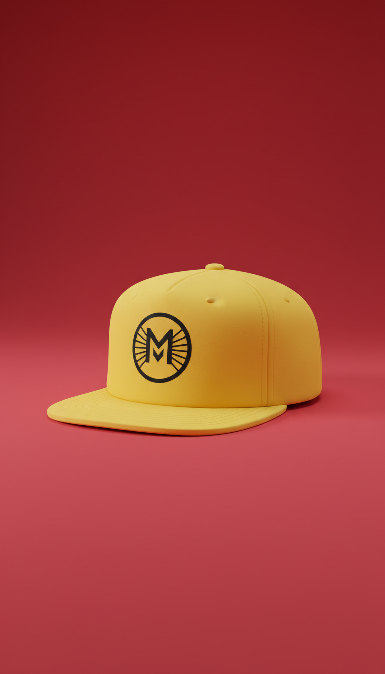 Gorra street con logo Metro Yellow