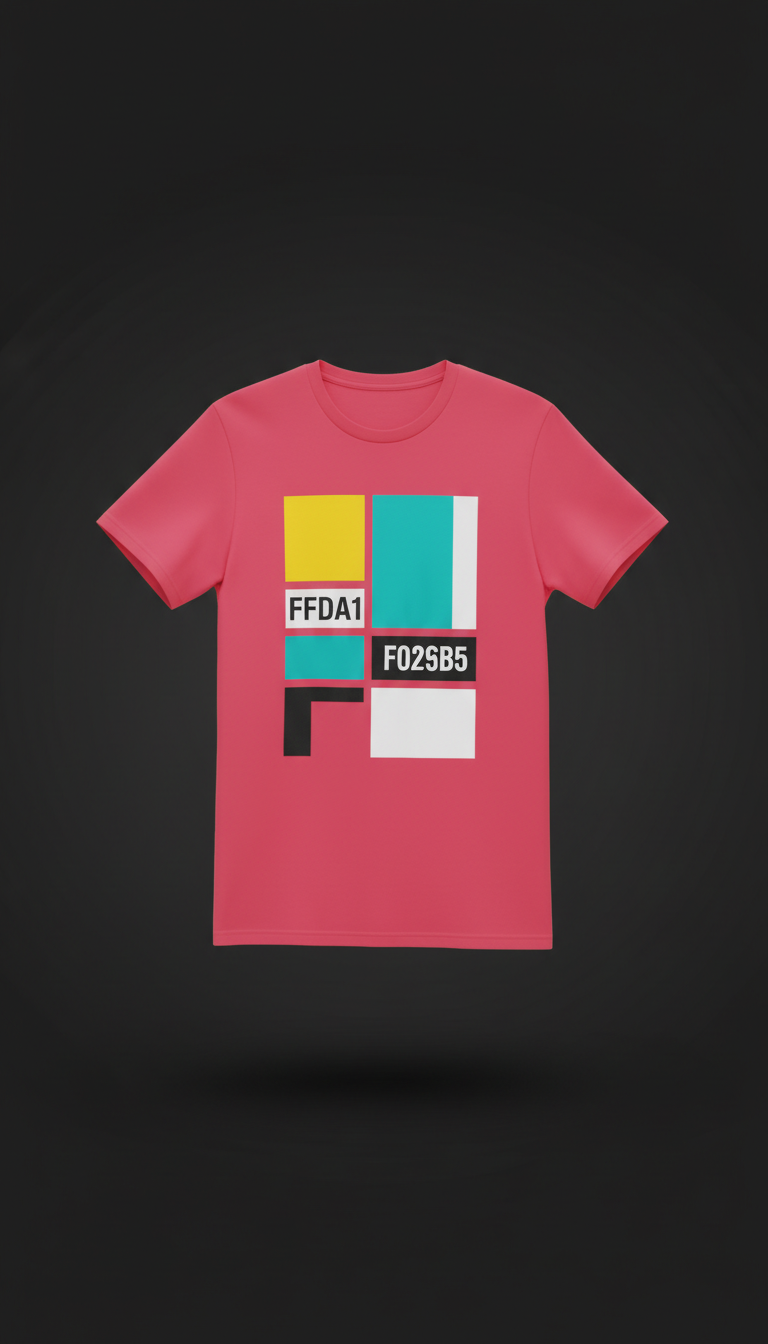 Camiseta gráfica con tipografía audaz